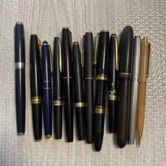 万年筆セット（Pilot, Platinum, 金ペン先）モンブラン