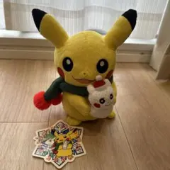 ポケモンストア 岡山 桃太郎 ピカチュウ ぬいぐるみ モモンのみ