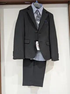 男の子フォーマルスーツ130 ストライプ 4点セット