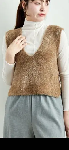 ⭐︎新品⭐︎ラメシャギーベスト