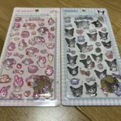 マイメロディ・クロミ ボンボンドロップシール 2枚セット