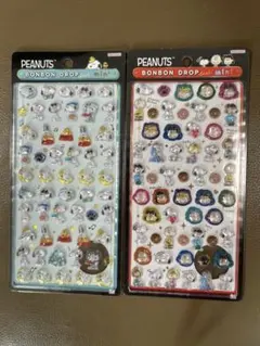 ボンボンドロップシールミニ　スヌーピー
