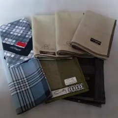 ★メンズ高級ブランドハンカチ　7種類　新品未使用