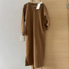 裏起毛 ロングワンピース