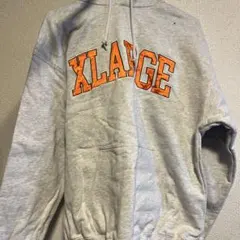 XLARGE フード付きパーカー グレー
