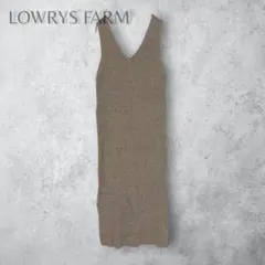 【LOWRYS FARM ローリーズファーム】　ノースリーブ　リブニットワンピ