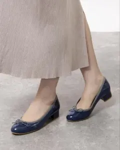 Launa lea ラウナレア パンプス 23.5 青　エナメルのサムネイル