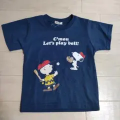 PEANUTS スヌーピー Tシャツ ネイビー 95cmのサムネイル