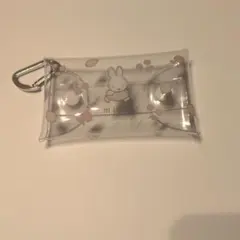 【新品未使用】ミッフィー クリアポーチ カラビナ付き