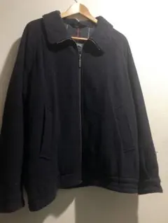 バーバリー カシミヤブルゾン イングランド製 80年代 ウールジャケット 一枚袖