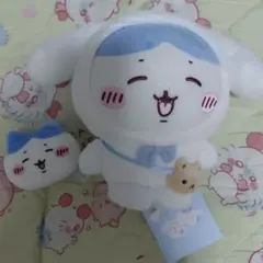 ちいかわ　サンリオ　コラボ　ハチワレ　シナモン　ぬいぐるみ　お顔マスコット