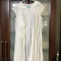 ホワイト セーラー襟 ノースリーブワンピース