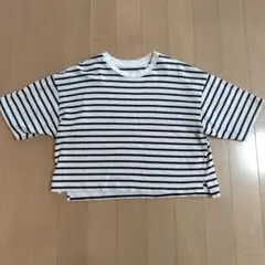 TIGORA ボーダー ショート丈　半袖Tシャツのサムネイル