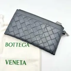 BOTTEGA VENETA フラグメントケース　グレー　レザー