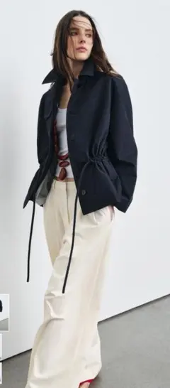 ZARA/タブディテールパーカ2026ZWCOLLECTION Sサイズのサムネイル