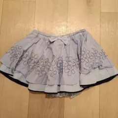 アナスイ　花柄刺繍付き薄紫色スカート Fサイズ