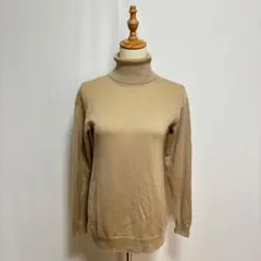 Kettyウール100% タートルネックニットセーター（M）ベージュ系のサムネイル