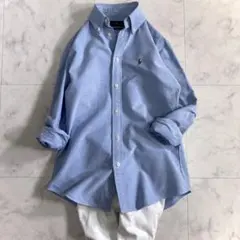 ラルフローレン オックスフォードシャツ ボタンダウン ブルー XS