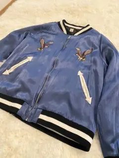 ★BAYFLOW★ブルー紺のデザインジャケット女性Lサイズ