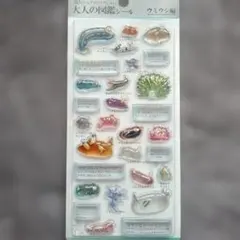 大人の図鑑 シール　3D ビジュアルコレクション　ウミウシ　編　カミオジャパン