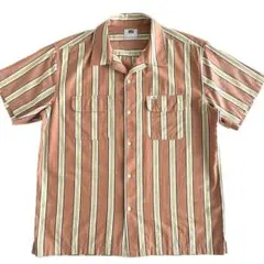 リー LEE 開襟シャツ ストライプ XL ボードシャツ 半袖シャツ15