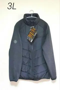 【新品】 中綿 絎縫 彈性 外套 黑色 3L