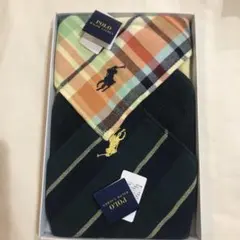 新品　ラルフローレン　タオルハンカチ　2枚組