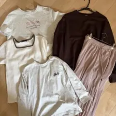 しまむら GU ジーユー トップス パンツ Tシャツ カットソー