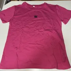 【新品未使用】ピンク 半袖Tシャツ 王冠のロゴ