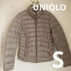 ユニクロ　UNIQLO ライトダウン　ベージュ　S