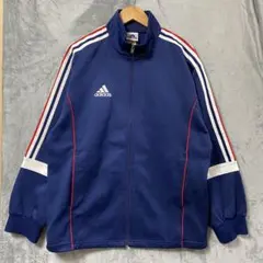 □adidas 紺×赤レースライン 万国旗タグ トラックジャケット - メルカリ