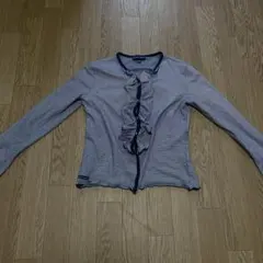 Ralph Lauren ストライプ フリル カーディガン 160 ブラウス