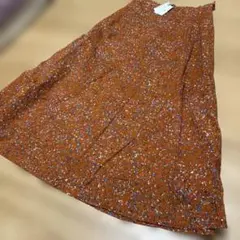 最終値下げ　新品　タグ付き　ビュルデサボン　プリント　ロングスカートのサムネイル
