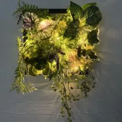 LED ライト　ウォールグリーン　グリーンウォール　壁掛け　インテリアグリーン