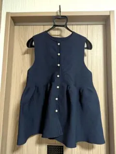 coca　ネイビー ニットベスト M