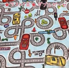 ★ラスト1点★カーズ ドライブ ダブルガーゼ生地 幅108×50cm