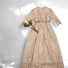 【STRAWBERRY-FIELDS】レースマキシ丈ワンピース 結婚式 ２次会