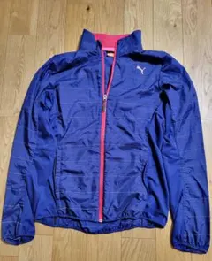 PUMA ネイビー ピンク ウィンドブレーカー Sサイズ