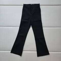 【美品】ZARA ブラック フレアパンツ XSサイズ