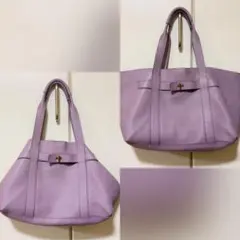 【美品】ランバンコレクション 2wayトートバッグ A4サイズ ラベンダーのサムネイル