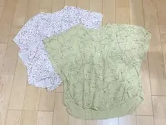 ‼️お値下げ中‼️フリル袖 ブラウス 2点まとめ売り Lサイズ