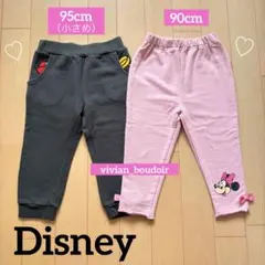 2点set♥️ミニー レギンス 90♥️ピンクリボン裾メロウ冬ディズニーH&MGAP