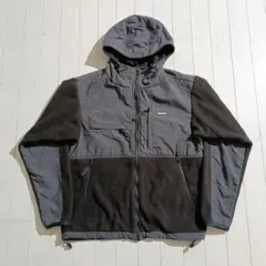 X-LARGE フリースコンビジップアップパーカー ブラック M