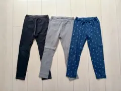 【120cm】ユニクロレギンス 3枚セット
