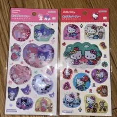 ポップデコパーティー わたあめカプセルシール サンリオ キティ マイメロクロミ