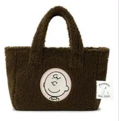 PEANUTS チャーリーブラウン ファーバッグ トートバッグ ショルダーバッグ