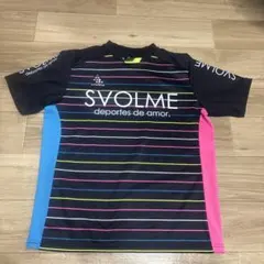 SVOLME プラクティスシャツ マルチボーダー　半袖シャツ Tシャツのサムネイル