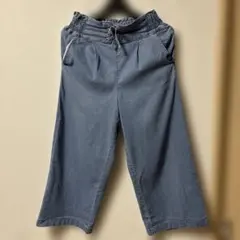 しまむらクロップド丈パンツ　ガールズ150サイズ