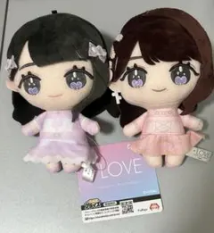 【新品・未使用】＝LOVE高松瞳ぬいぐるみ&パスケースセットアクリルネームバッチ 新品・未使用＝LOVE高松瞳ぬいぐるみ&パスケース&アクリルネームバッチ