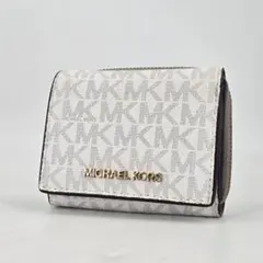 美品 MICHAEL KORS マイケルコース 三つ折り 財布 コンパクト